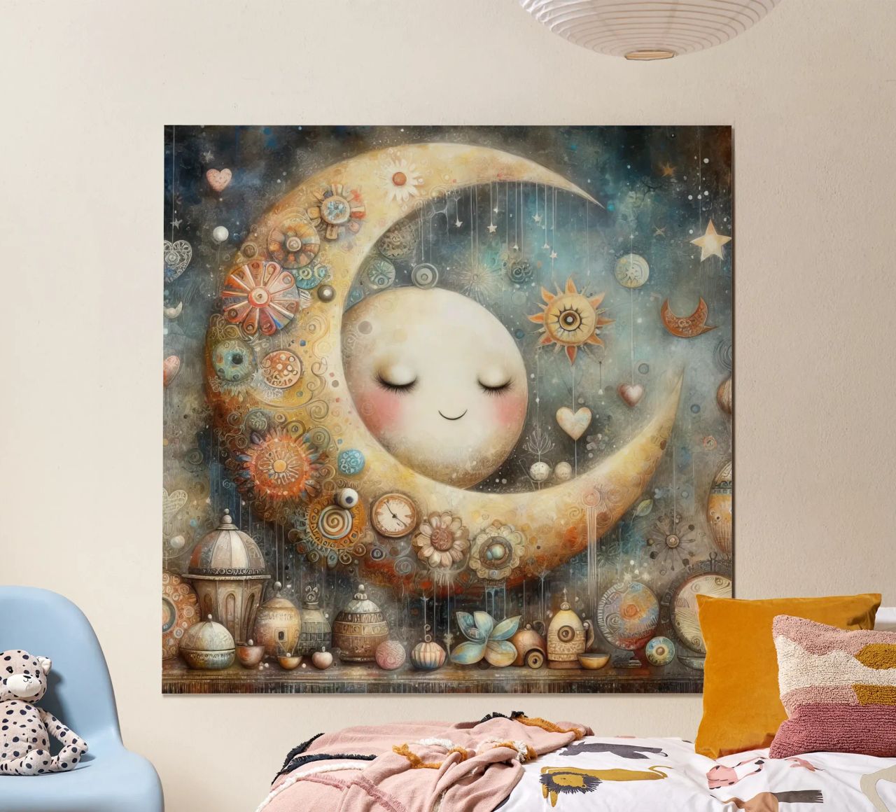 a capricious moon. poster by ARTVI-SHOP