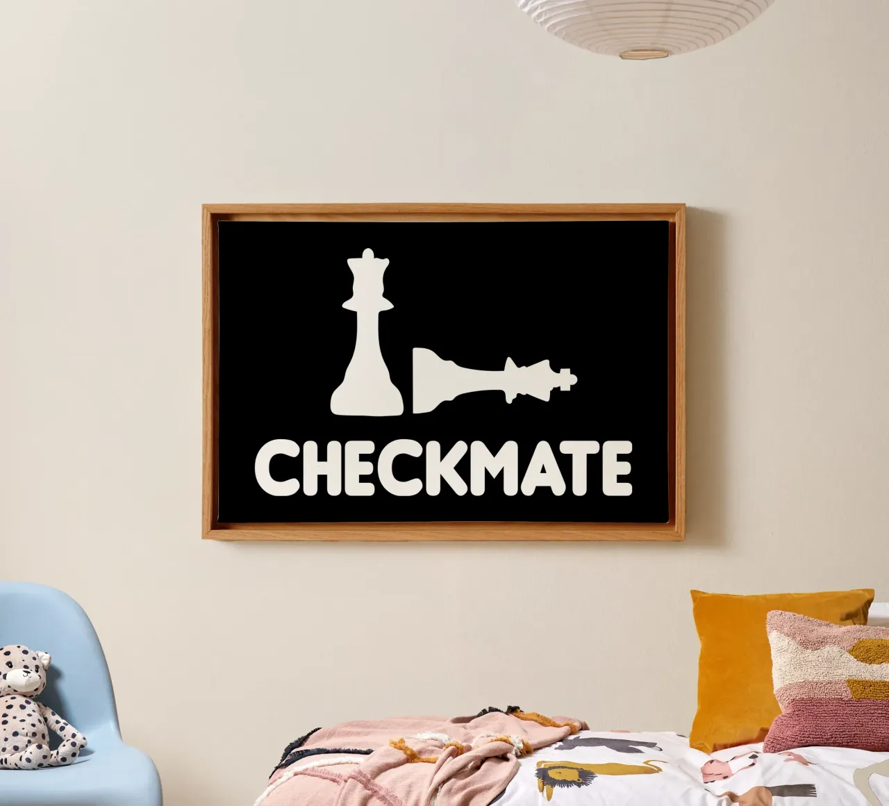Checkmate tela con Cornice a cassetta da happieeagle