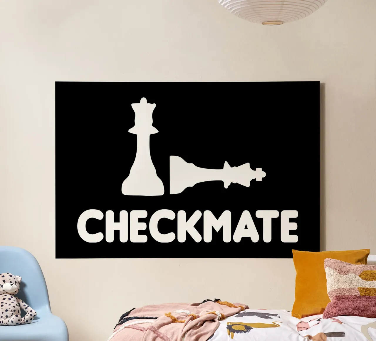 Checkmate tela con Cornice a cassetta da happieeagle