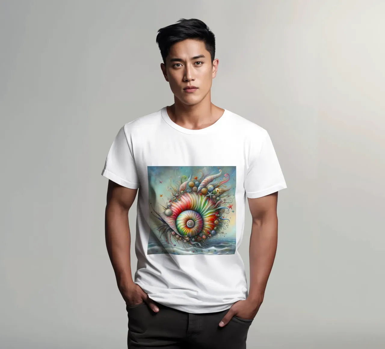a whimsical seashell t-shirt by 🎁 ARTVI-SHOP