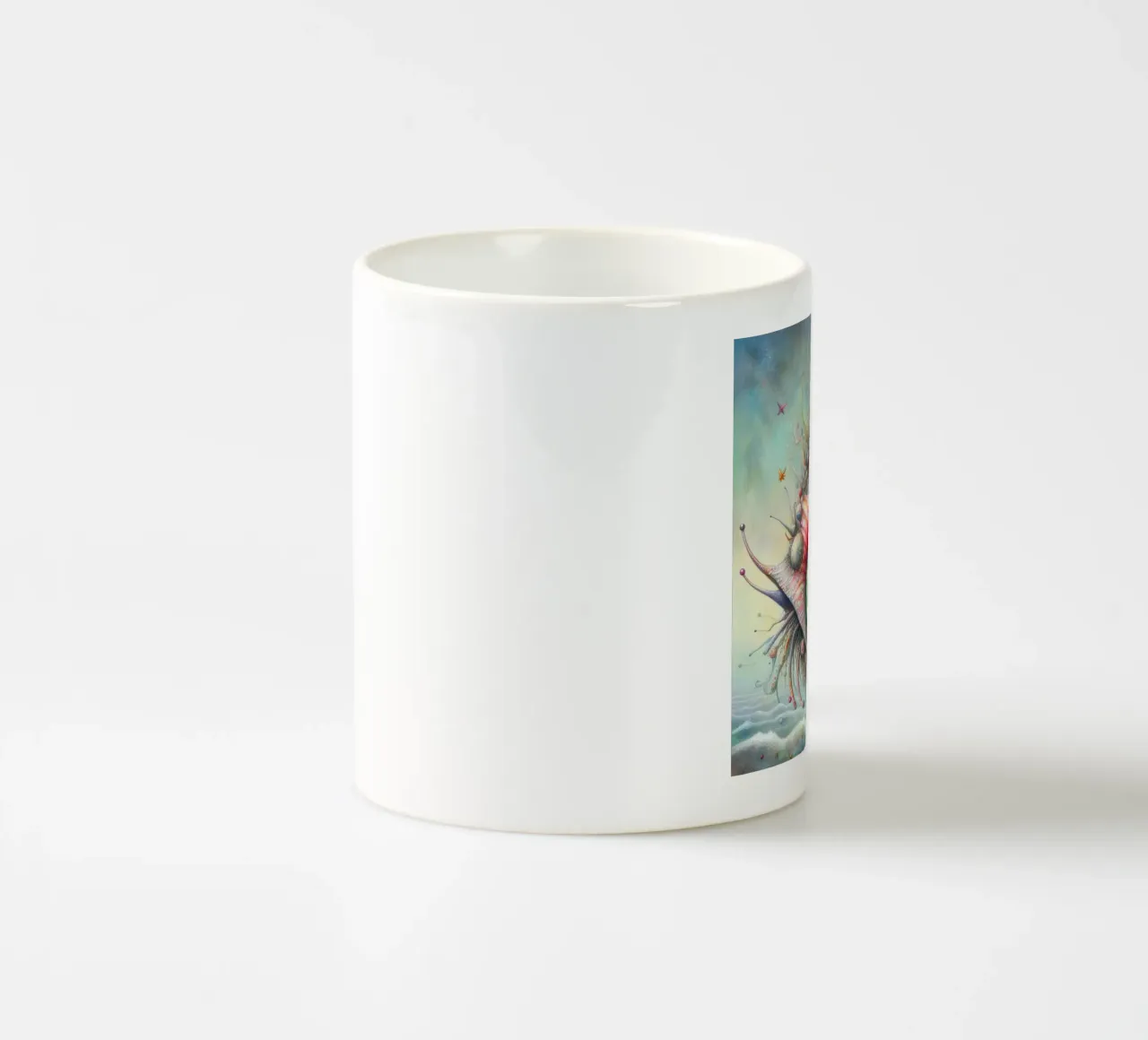 a whimsical seashell ceramic mug by 🎁 ARTVI-SHOP