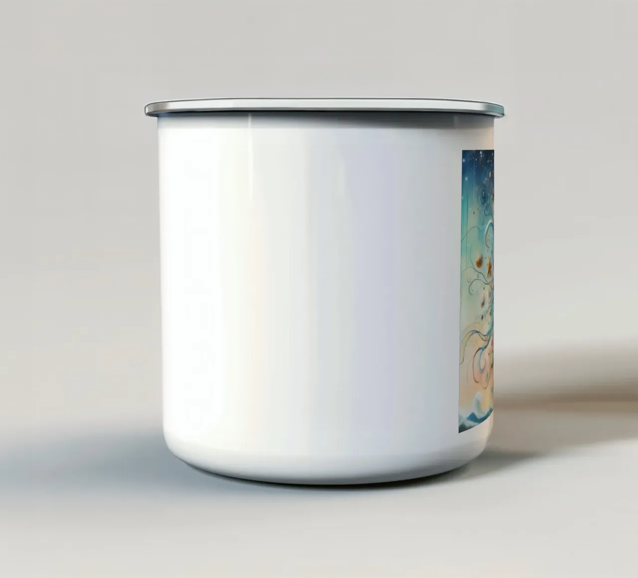 una conchiglia stravagante tazza in smalto da 🎁 ARTVI-SHOP