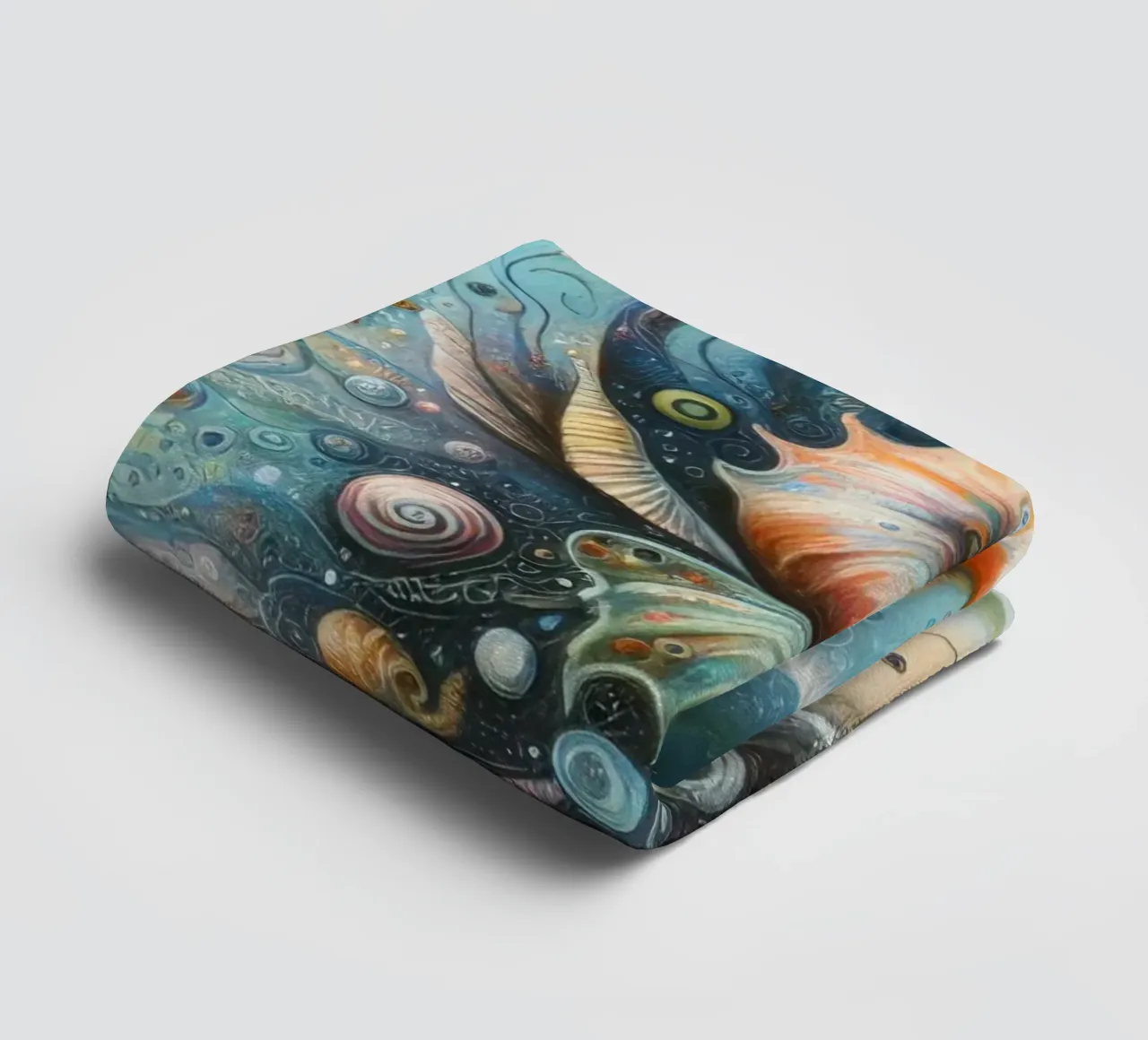 a whimsical seashell towel by 🎁 NOBELART