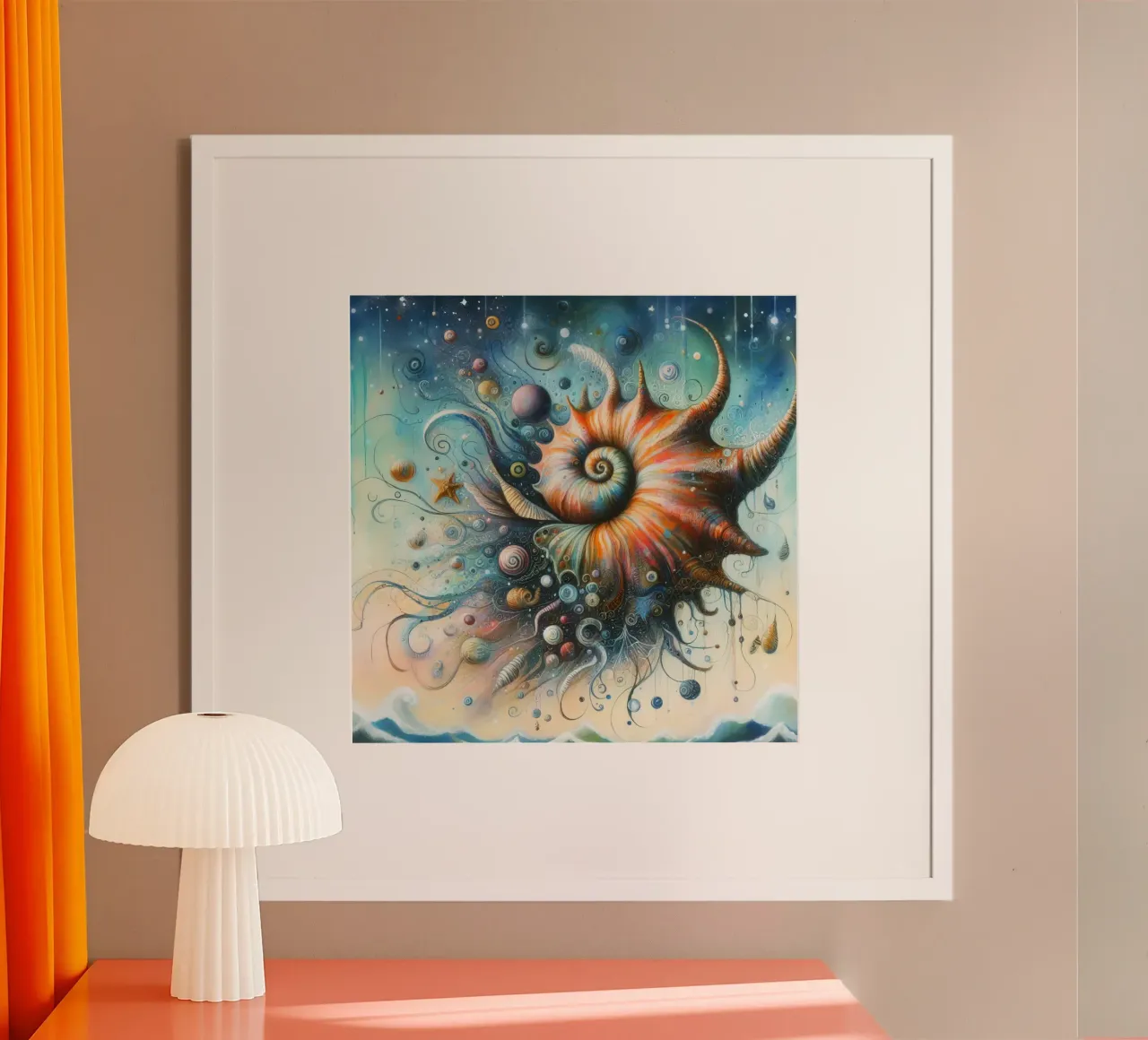 una conchiglia stravagante poster da 🎁 ARTVI-SHOP