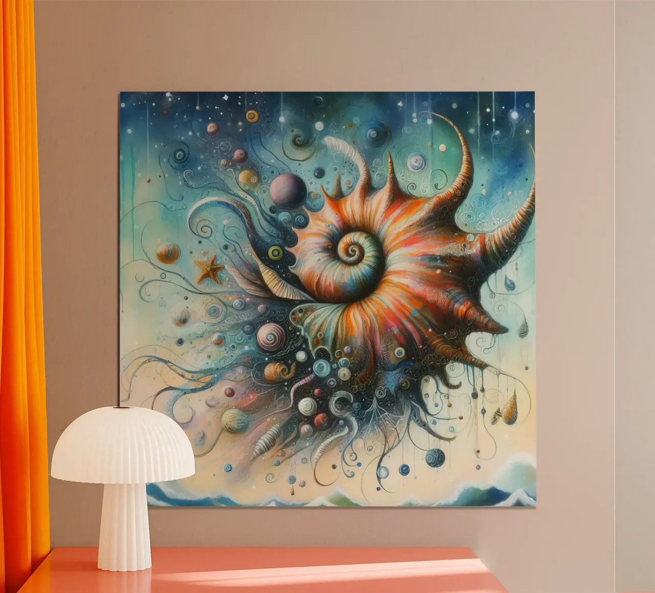 una conchiglia stravagante poster da 🎁 ARTVI-SHOP