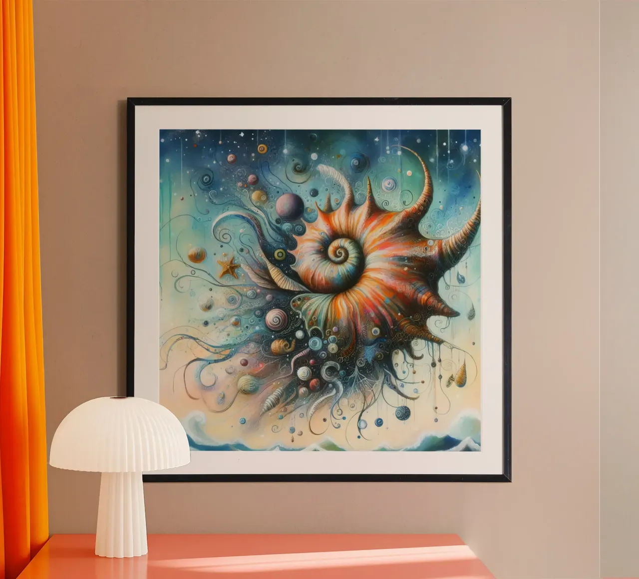 una conchiglia stravagante poster da 🎁 ARTVI-SHOP