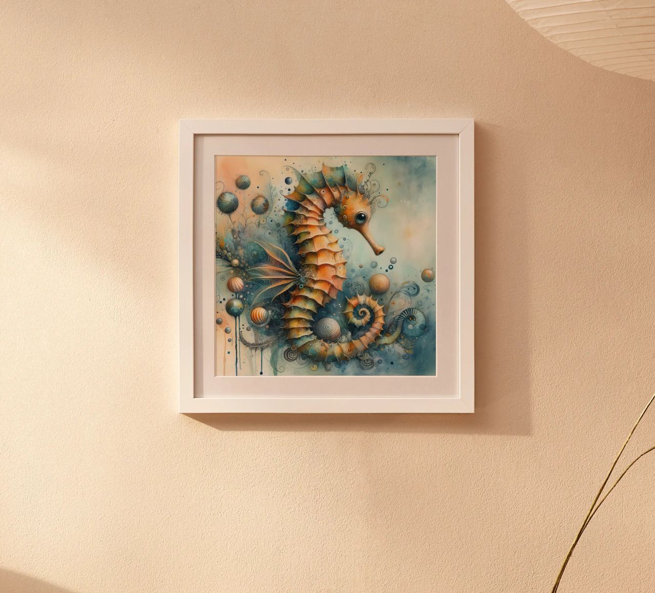a capricious seahorse. poster by ARTVI-SHOP