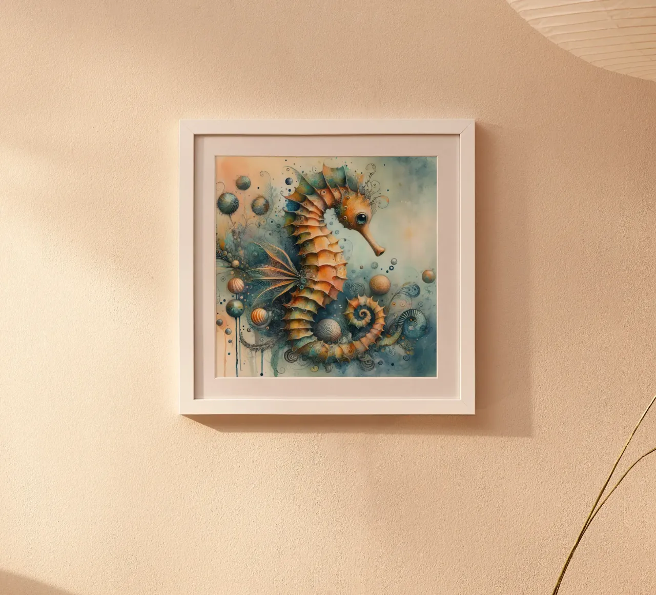 un hippocampe capricieux. poster de 🎁 ARTVI-SHOP