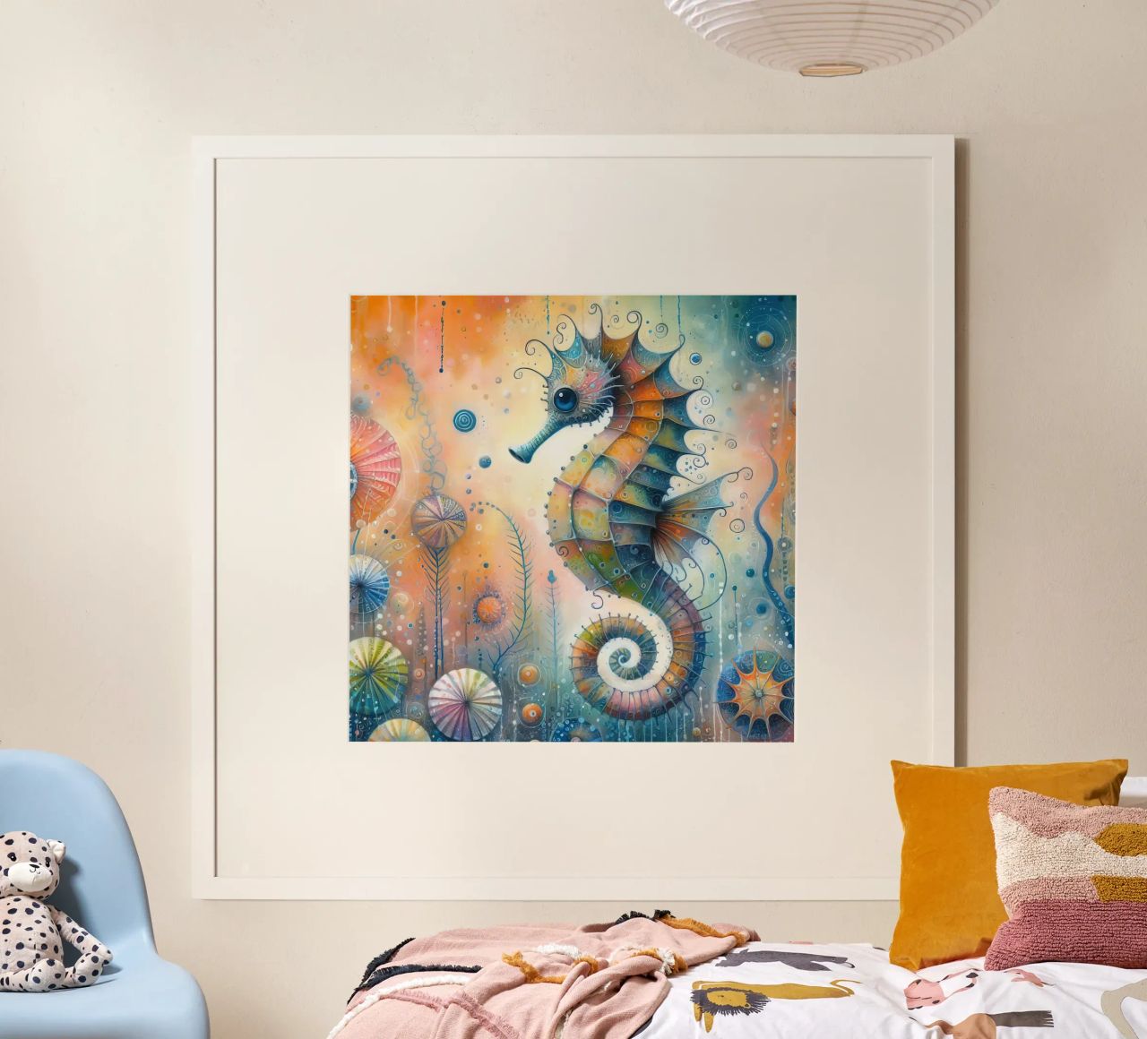 a capricious seahorse. poster by ARTVI-SHOP