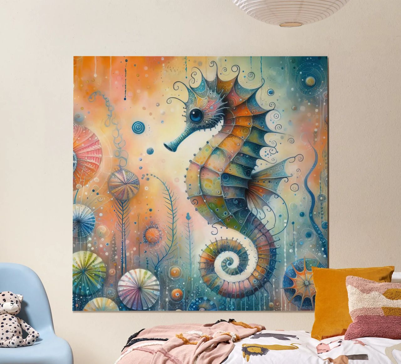 a capricious seahorse. poster by ARTVI-SHOP