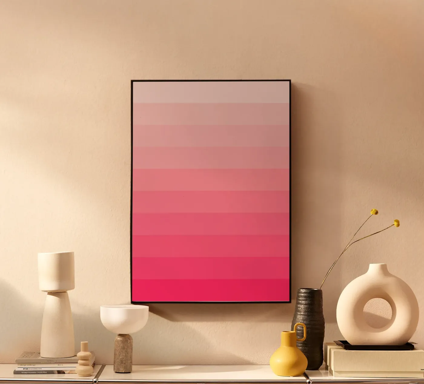 Pink gradient plexiglass da Paigaam Studio