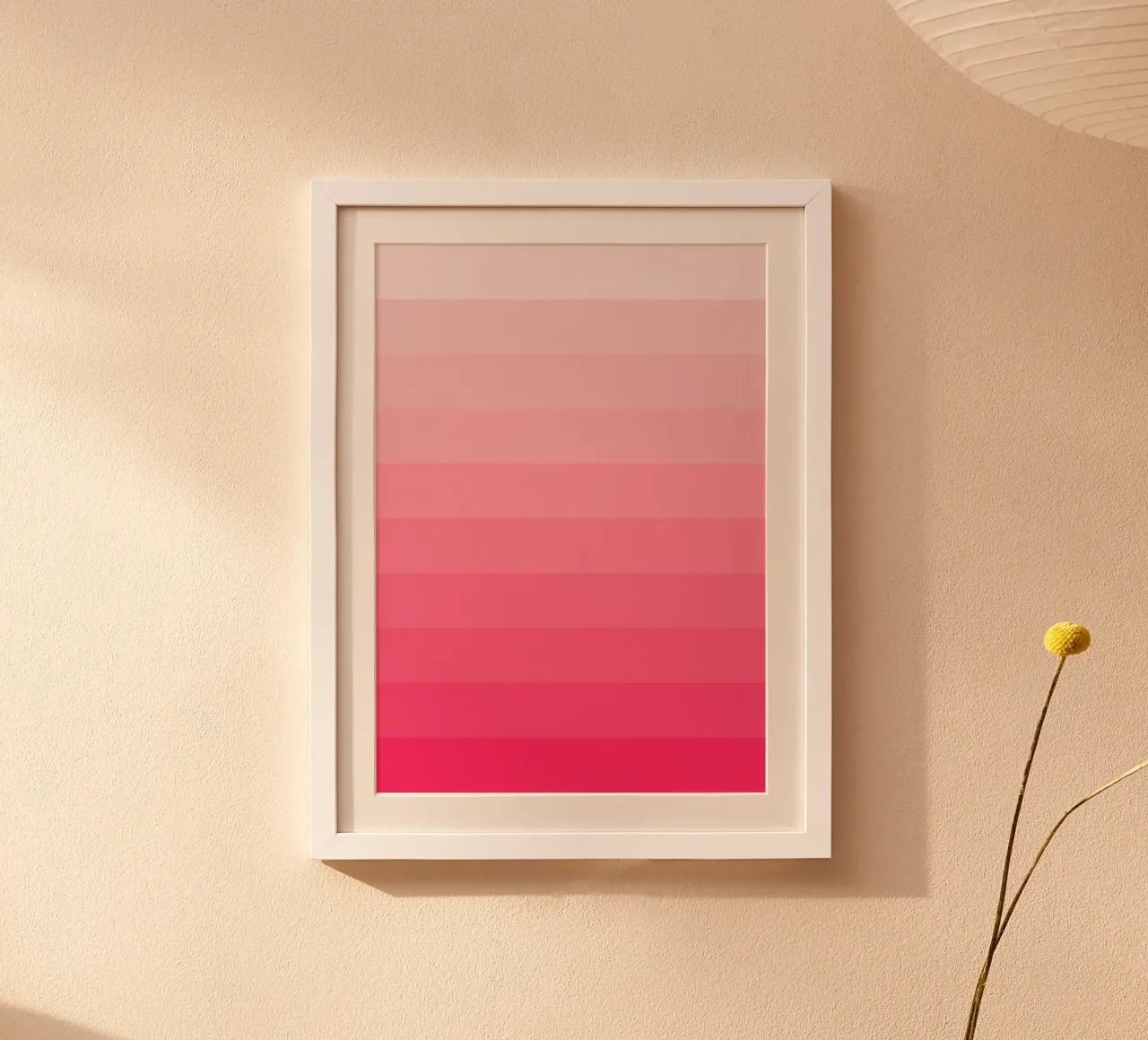 Pink gradient poster by Paigaam Studio
