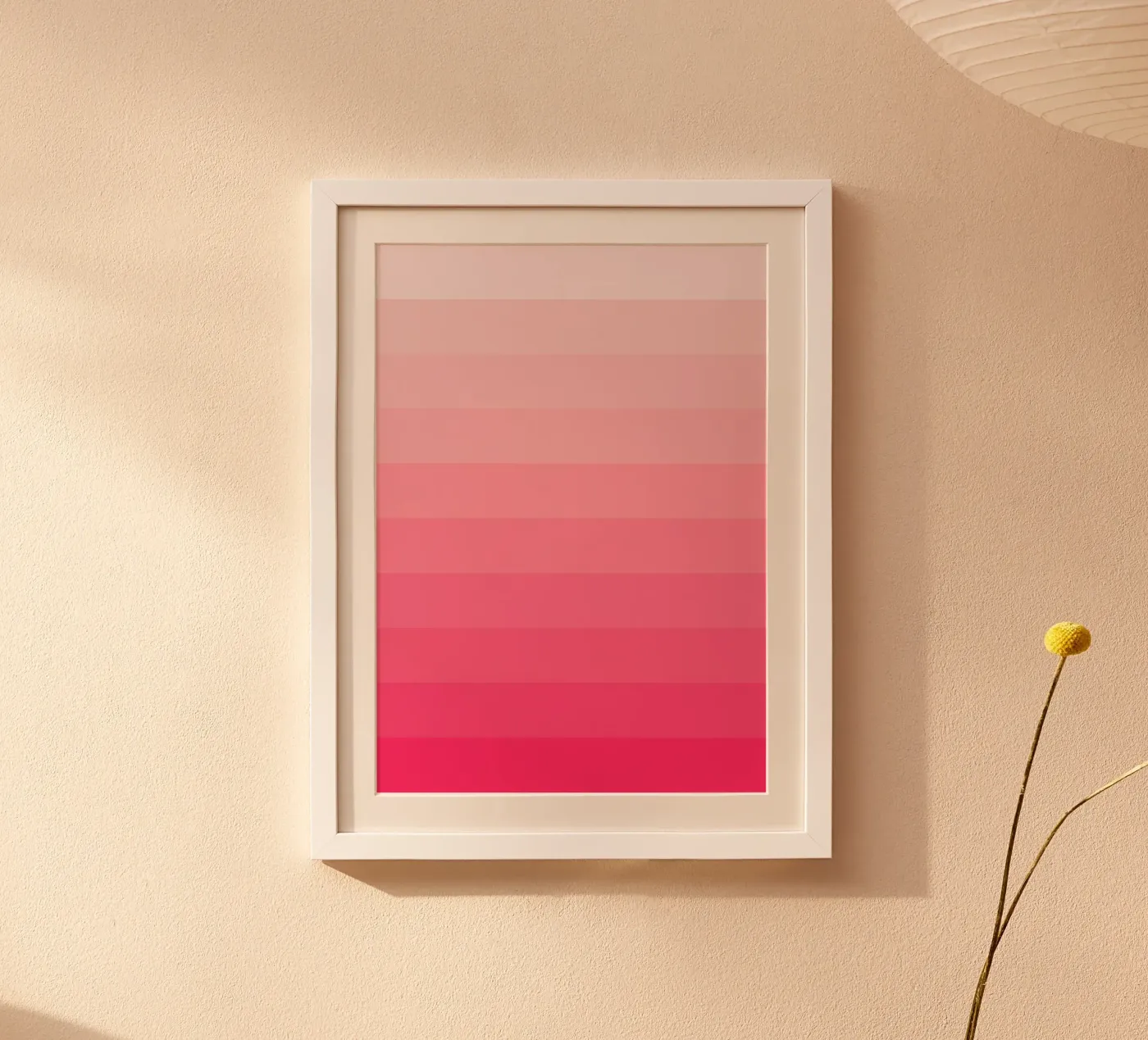 Pink Gradient Poster von Paigaam Studio