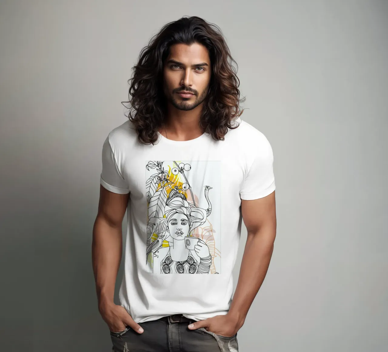 Coffe Break - Queens & Dandies t-shirt da Anja Denz