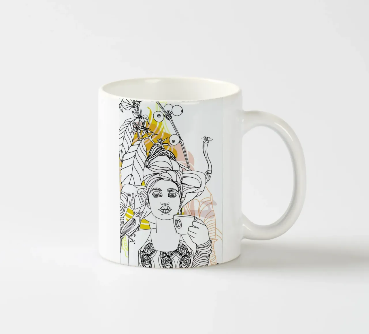 Coffe Break - Queens & Dandies tazza in ceramica da Anja Denz