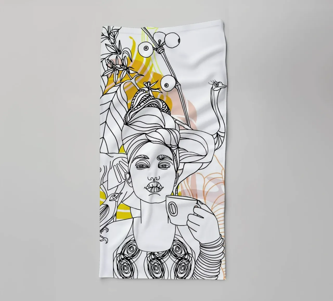 Coffe Break - Queens & Dandies asciugamano da bagno da Anja Denz