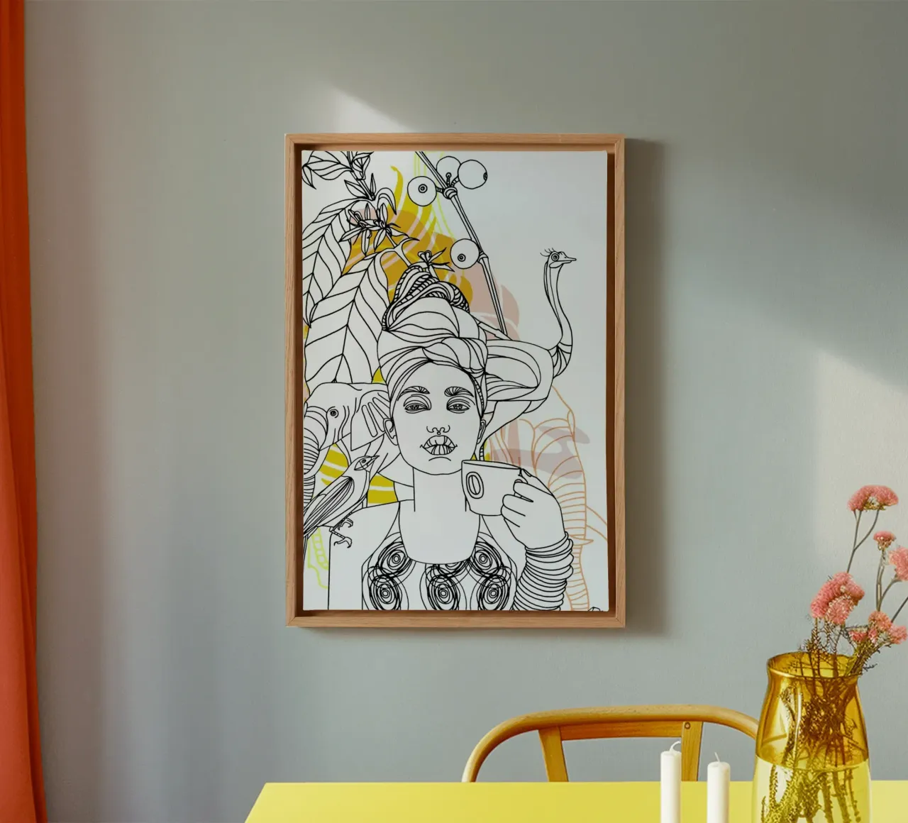 Coffe Break - Queens & Dandies canvas by Anja Denz