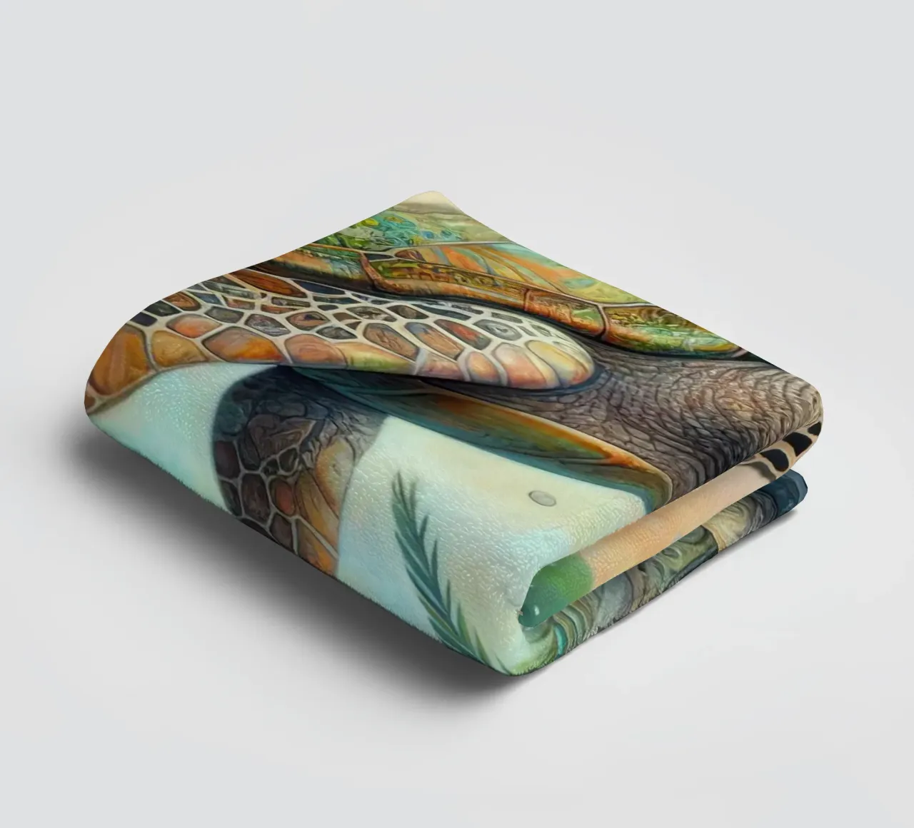 a capricious sea turtle. towel by 🎁 ARTVI-SHOP