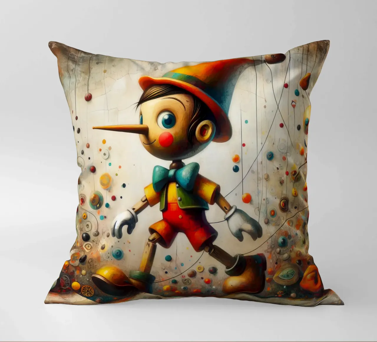 un pinocchio stravagante cuscino da 🎁 ARTVI-SHOP