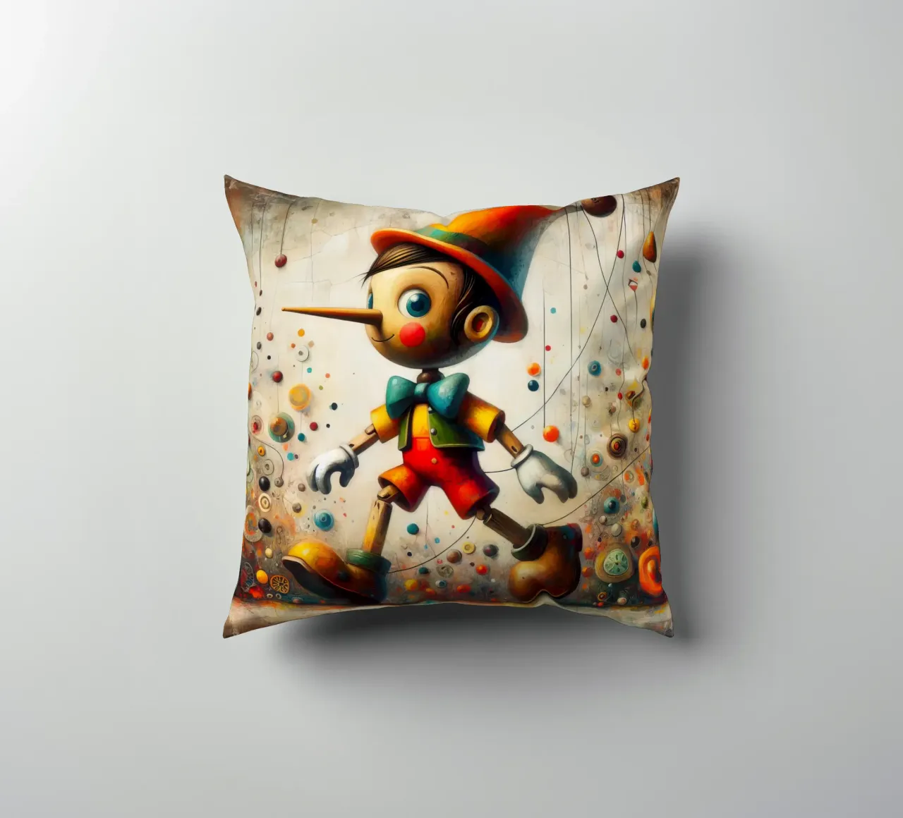 un pinocchio stravagante cuscino da 🎁 ARTVI-SHOP