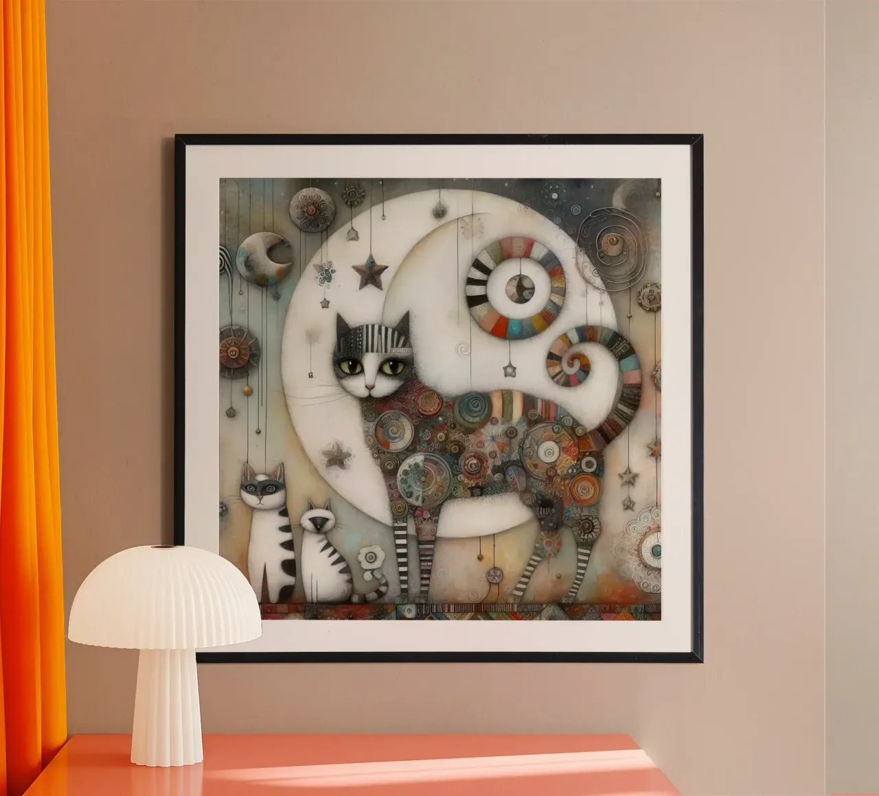 a capricious cat poster by 🎁 ARTVI-SHOP