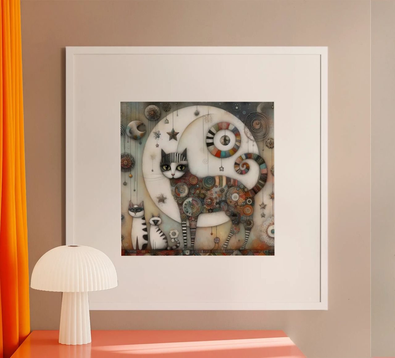 a capricious cat poster by ARTVI-SHOP