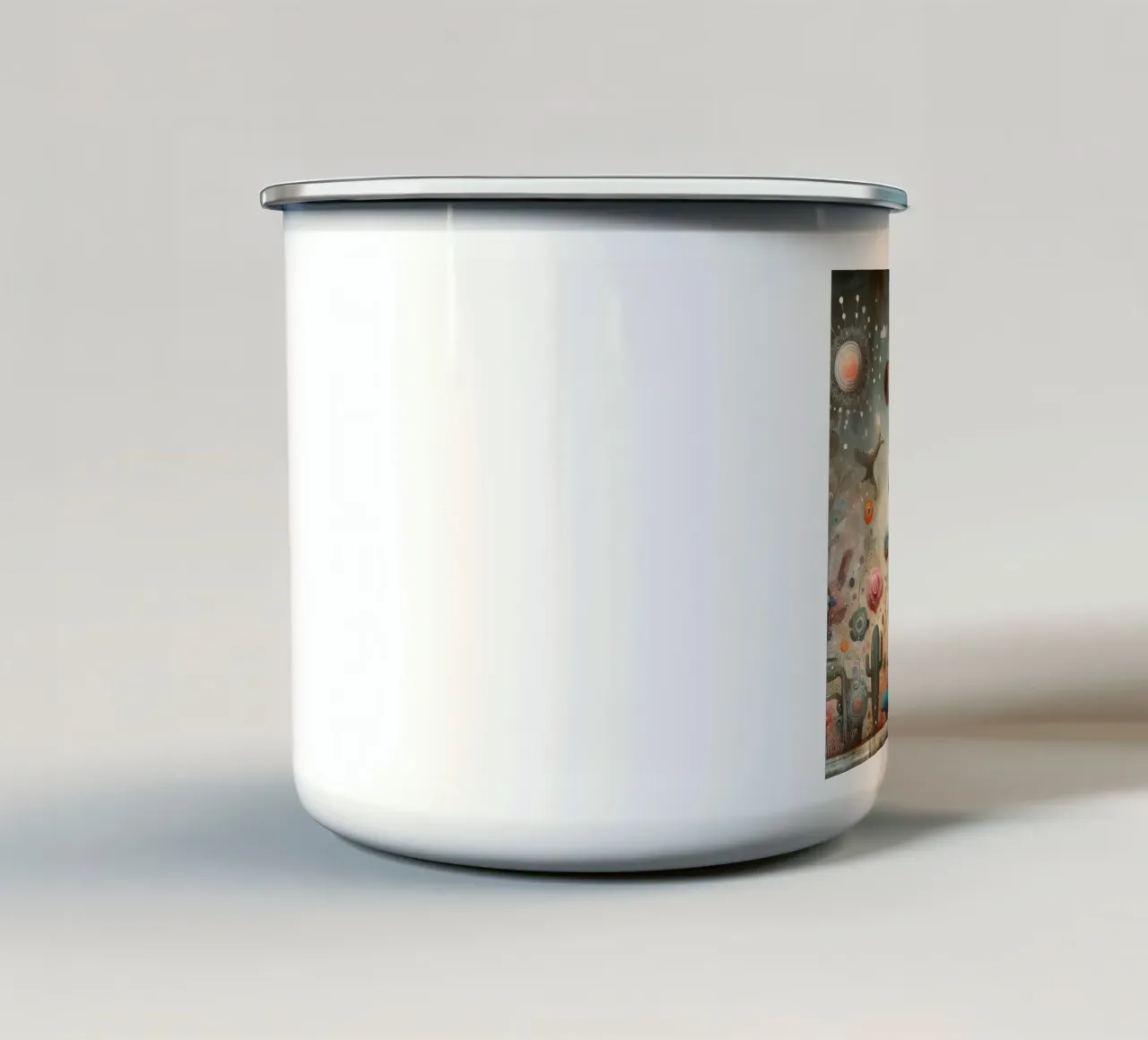 un dinosauro capriccioso tazza in smalto da 🎁 ARTVI-SHOP