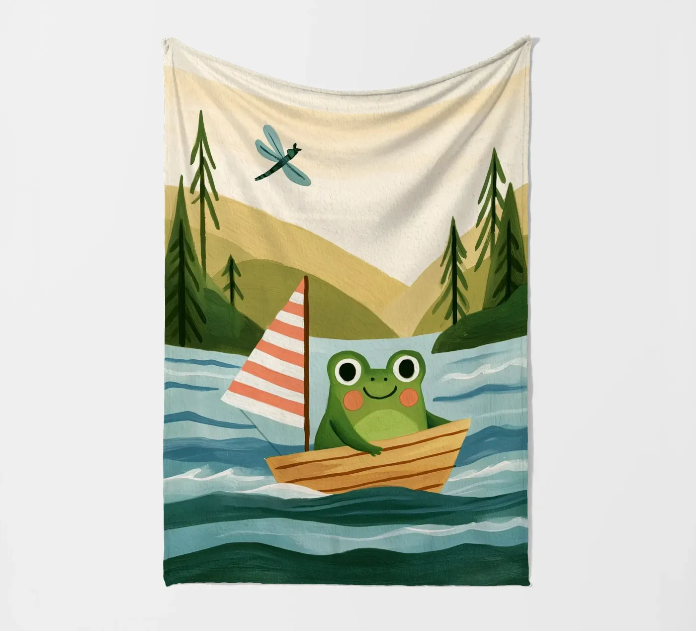 Frog Sailor Fleecedecke von Lilo