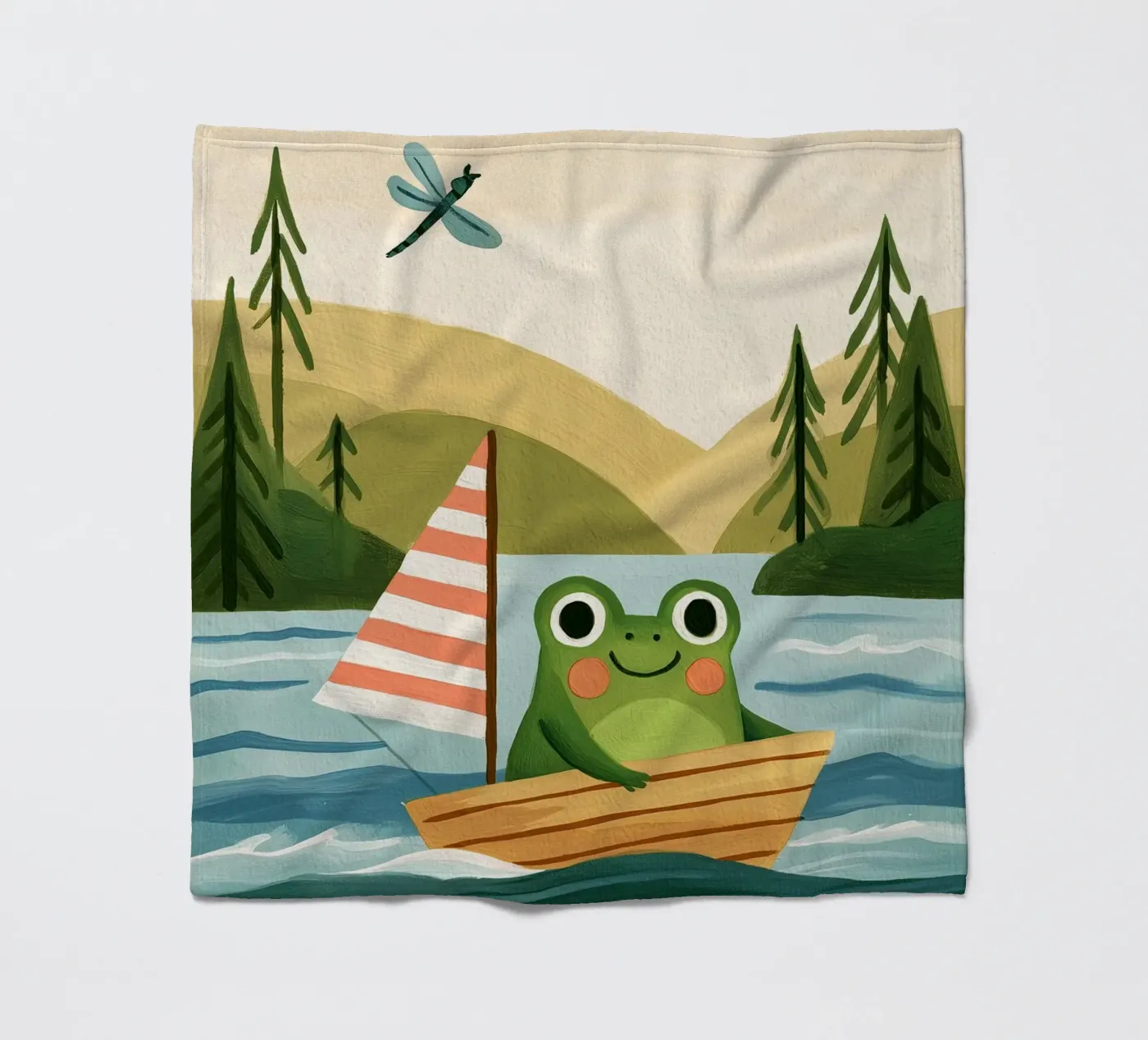 Frog Sailor Fleecedecke von Lilo