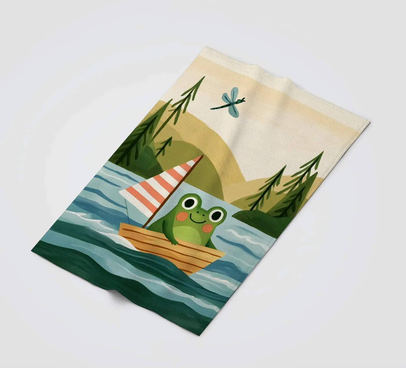 Frog Sailor Fleecedecke von Lilo