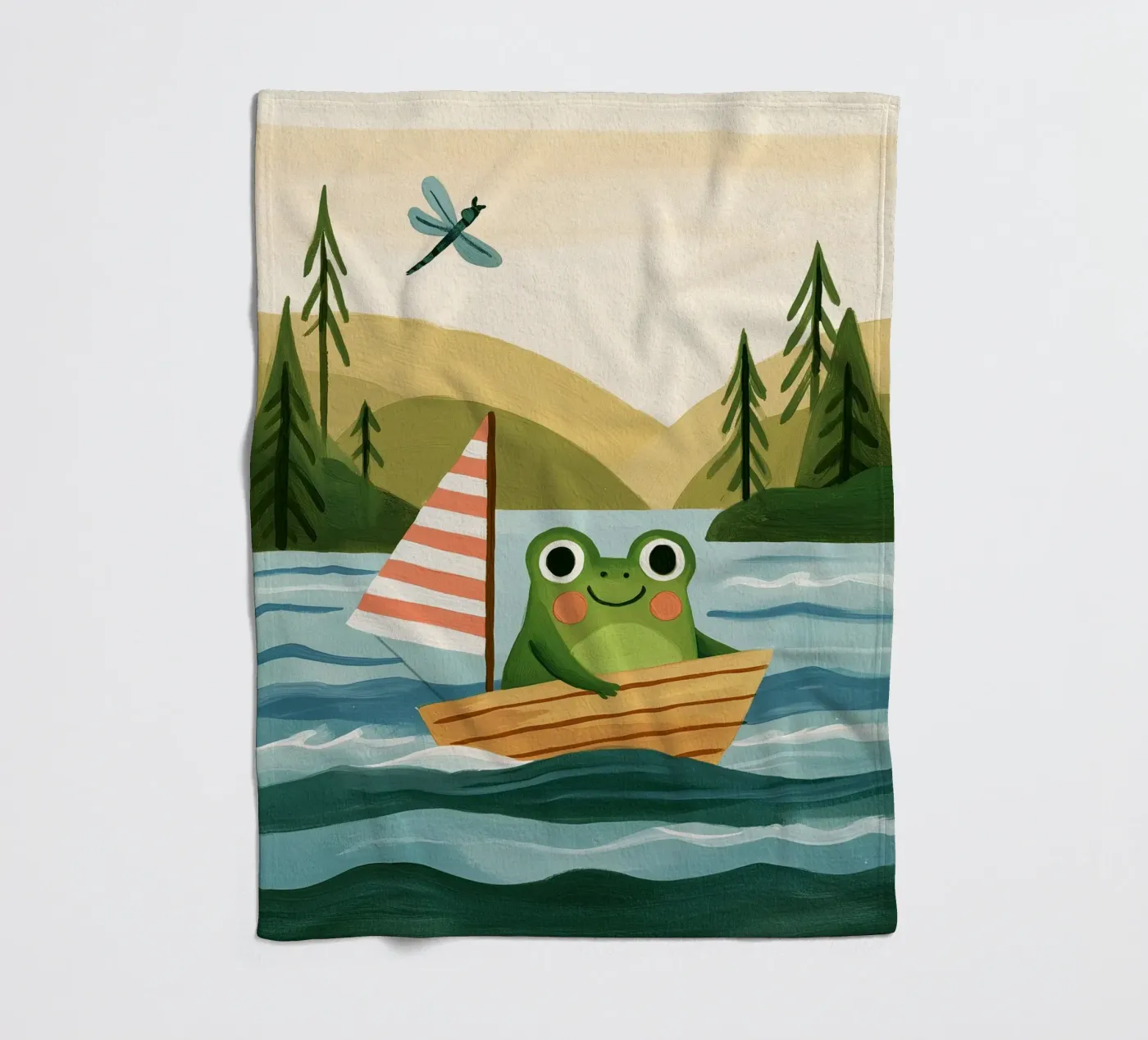 Frog Sailor Fleecedecke von Lilo