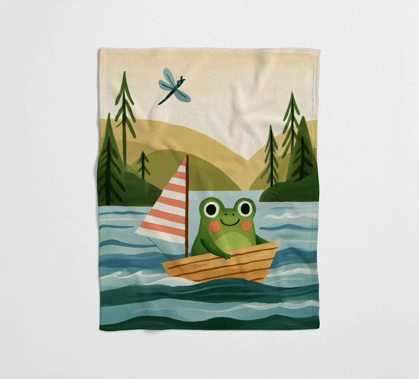 Frog Sailor Fleecedecke von Lilo