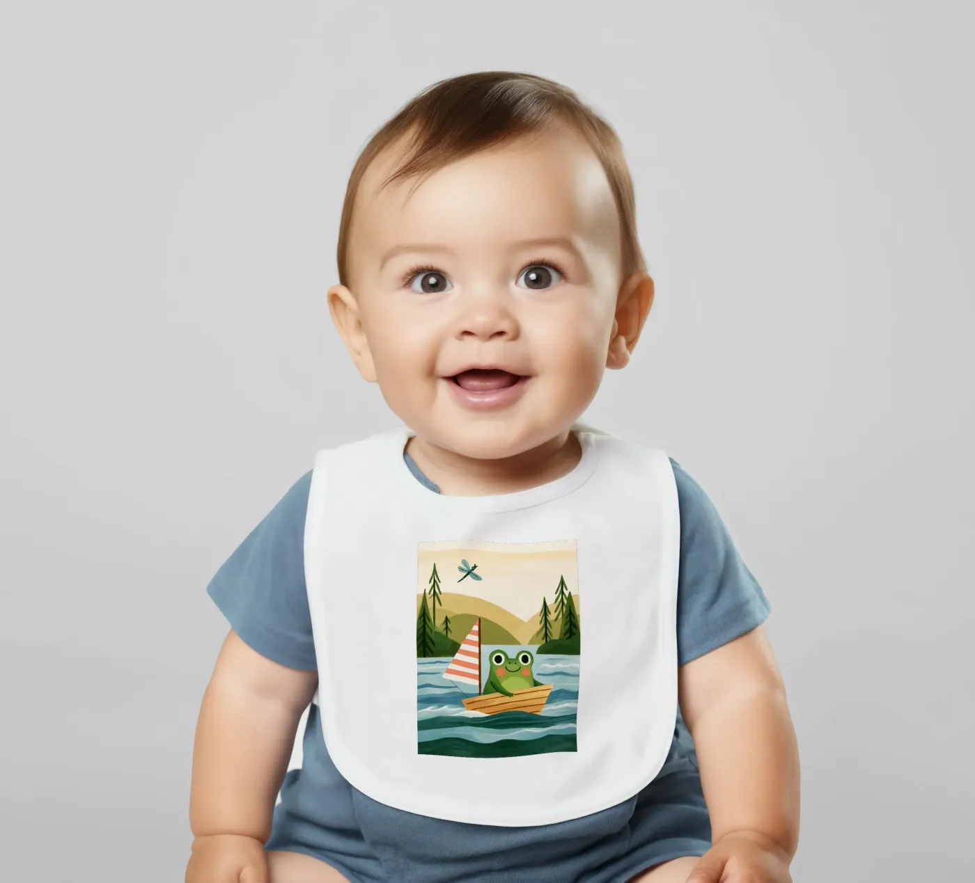 Frog Sailor Babylätzchen von Lilo