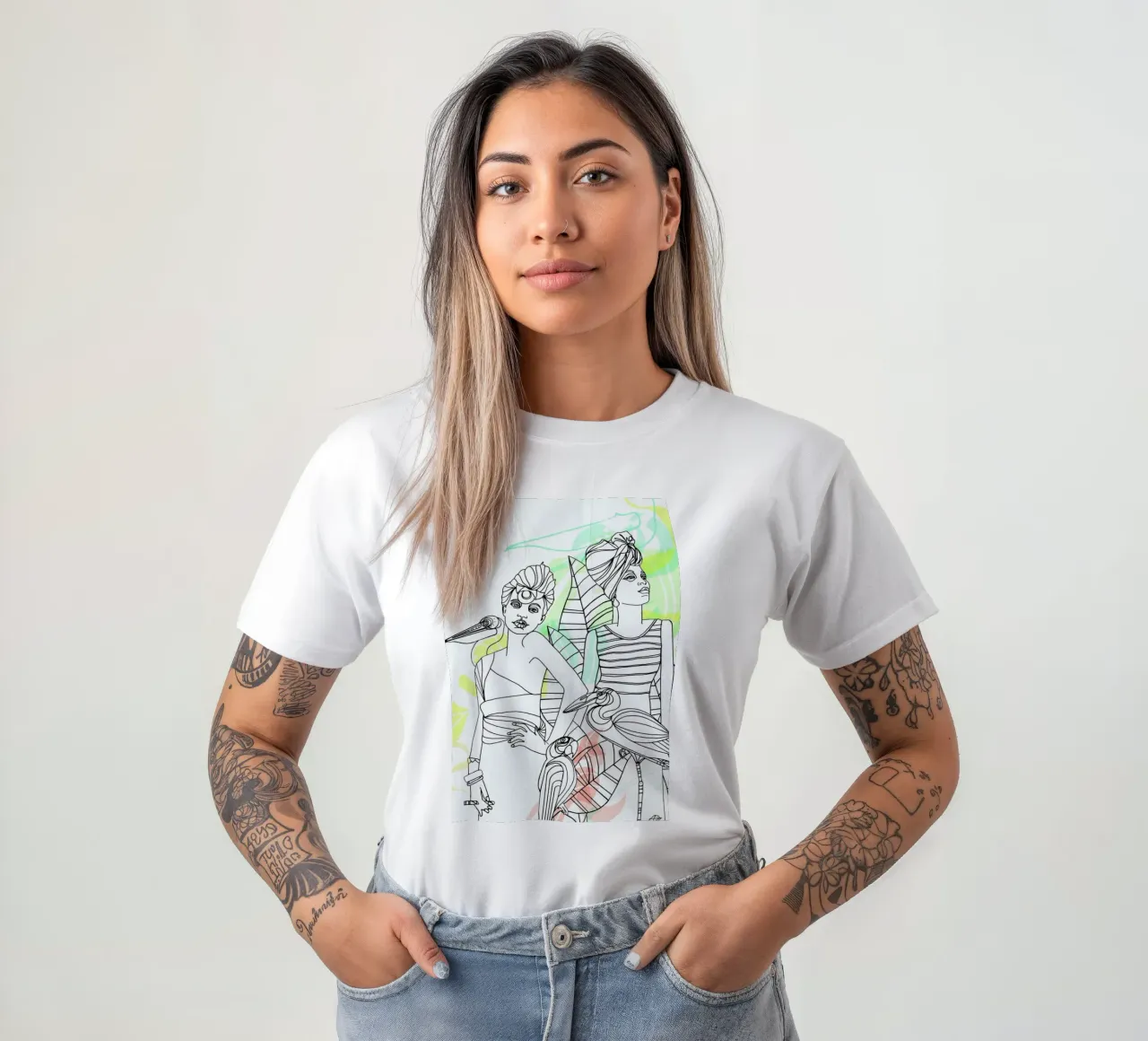 Smokers - Queens & Dandies t-shirt by Anja Denz