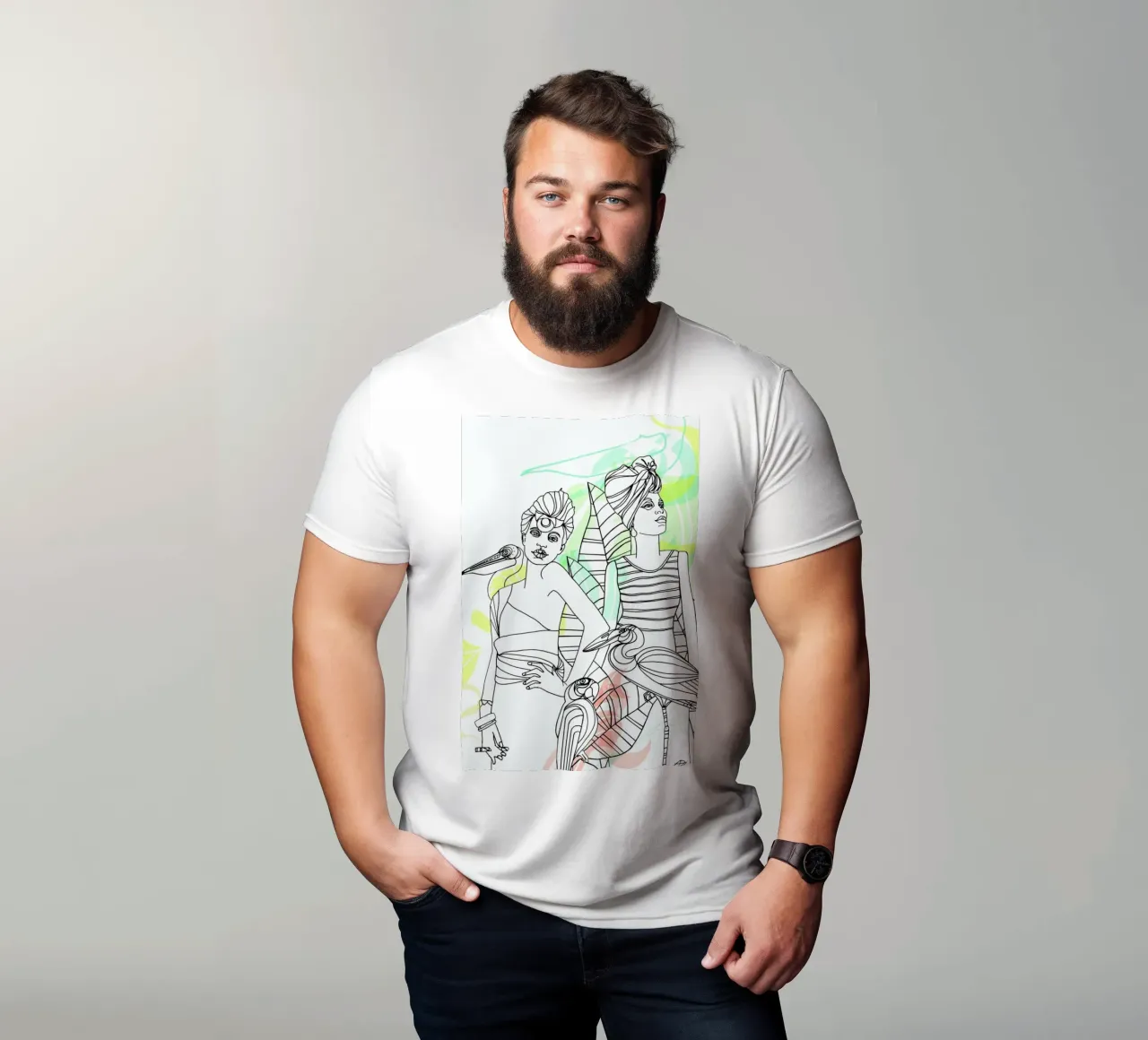 Smokers - Queens & Dandies t-shirt by Anja Denz