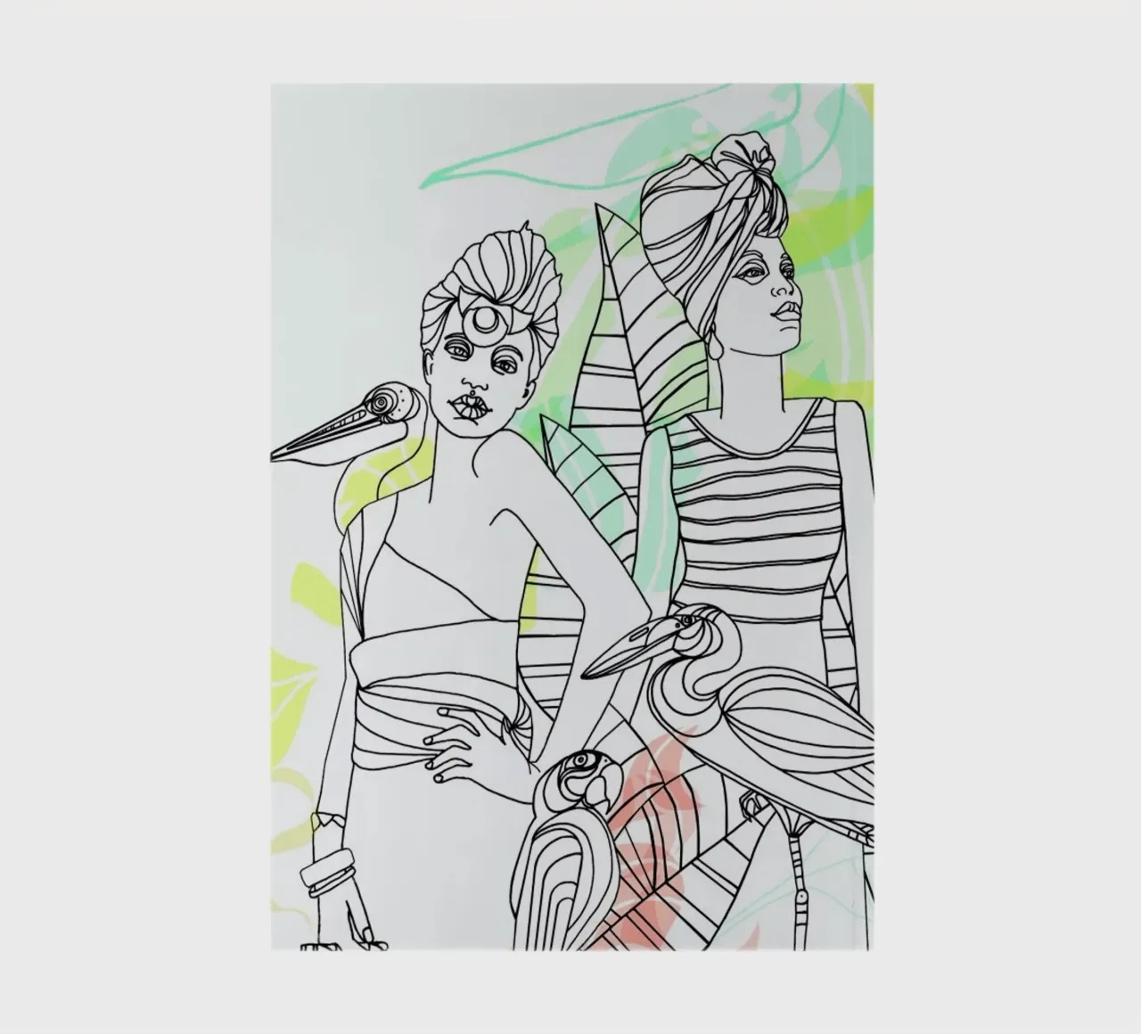 Smokers - Queens & Dandies notebook by Anja Denz