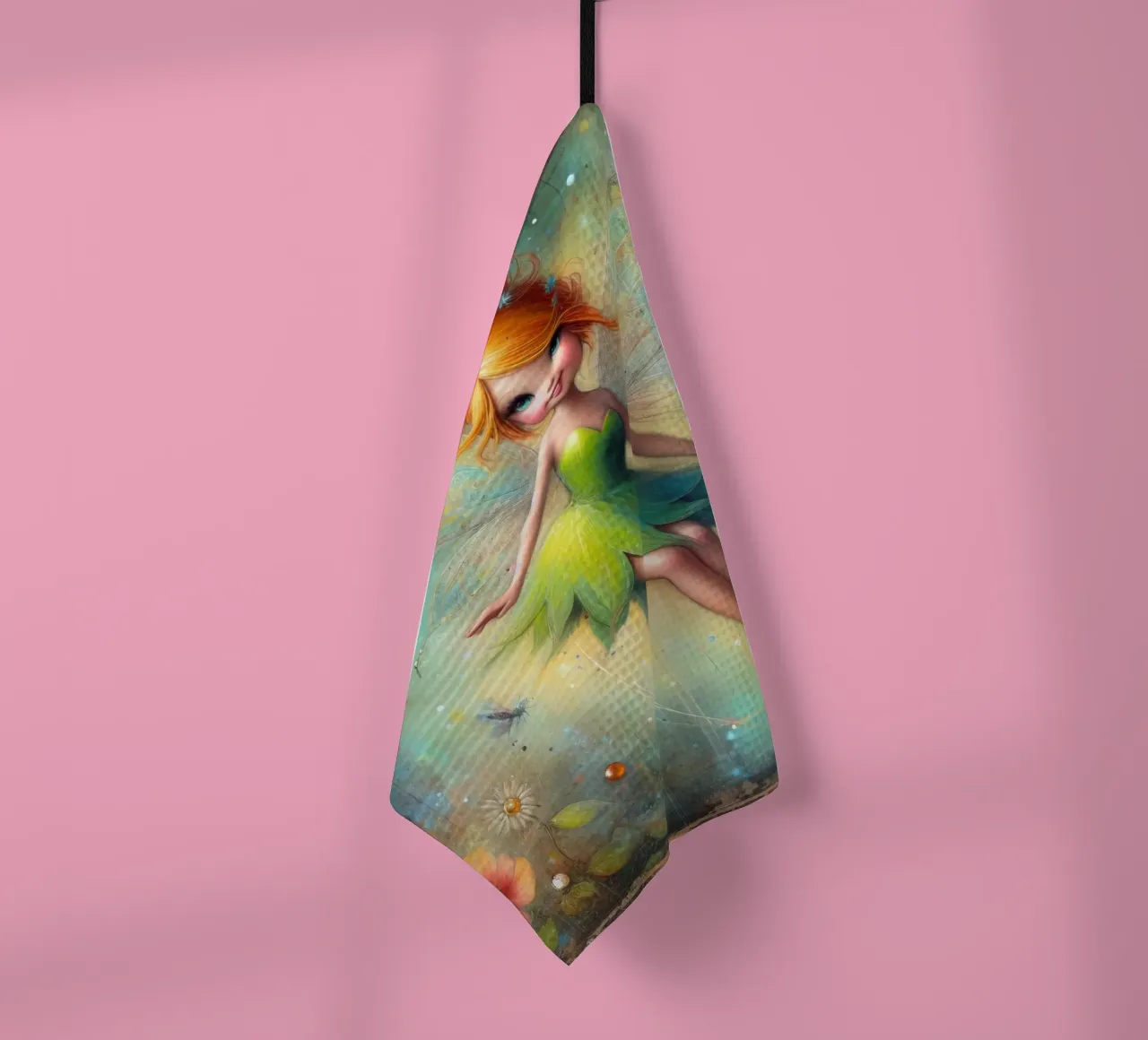 fairy tinkerbell tea towel by ARTVI-SHOP