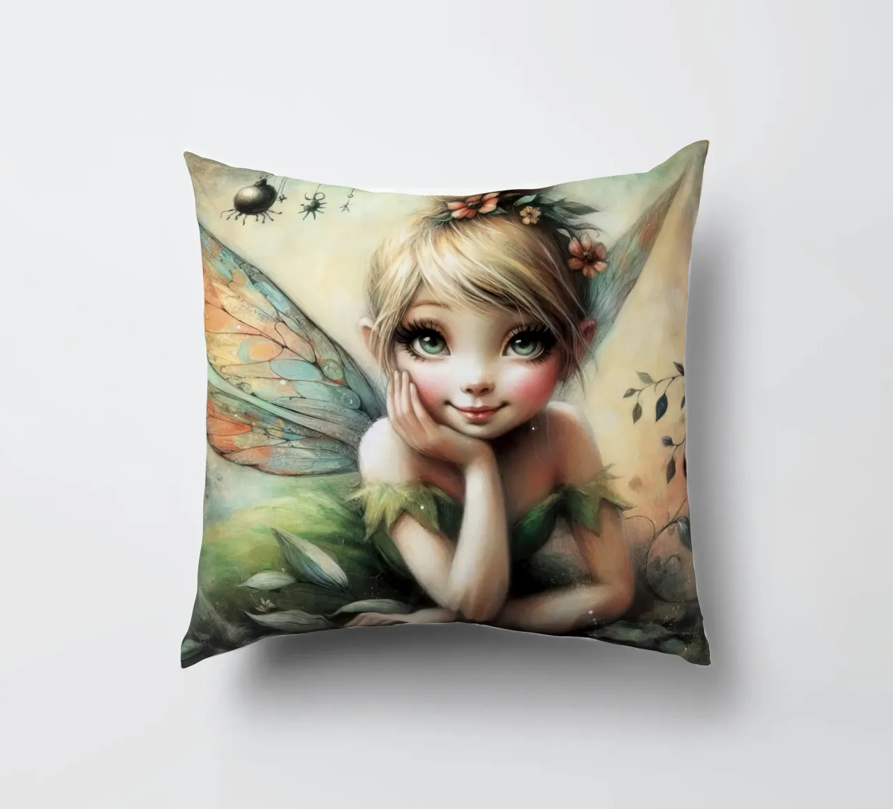 fairy tinkerbell decorative cushion by 🎁 ARTVI-SHOP