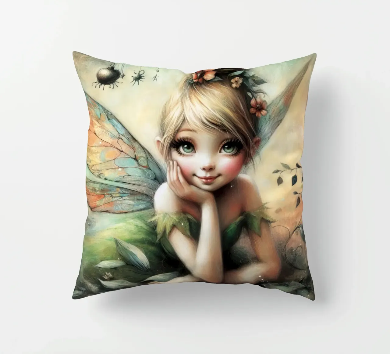 fairy tinkerbell decorative cushion by 🎁 ARTVI-SHOP