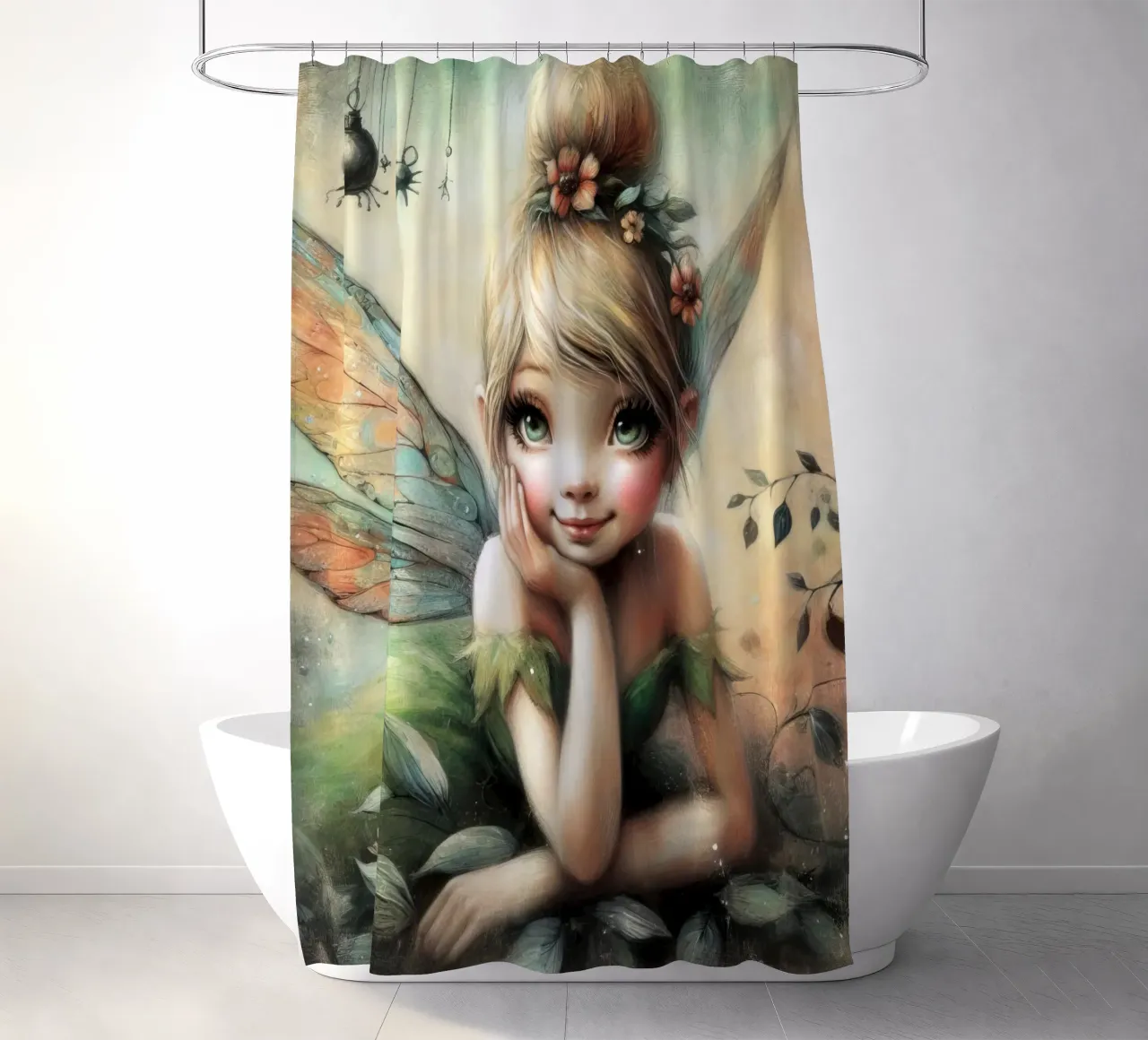Fee Tinkerbell Duschvorhang von 🎁 ARTVI-SHOP