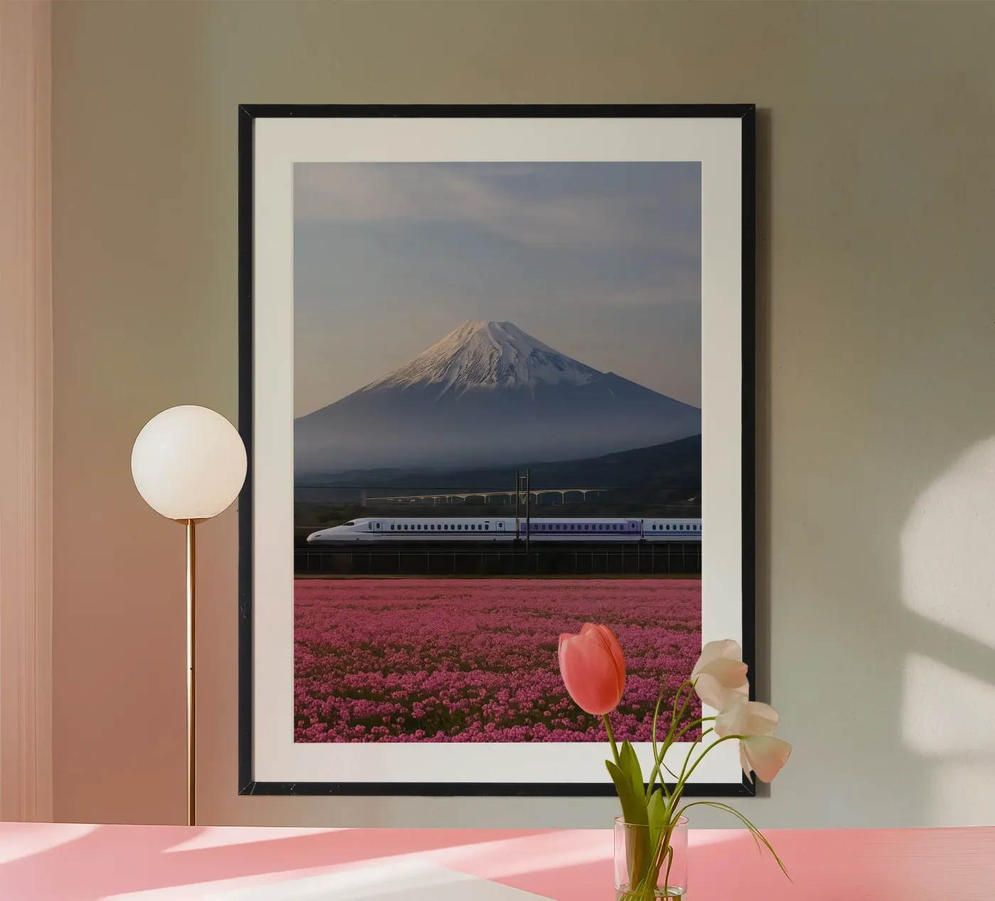 Train and Mountain poster da Robert Hoff