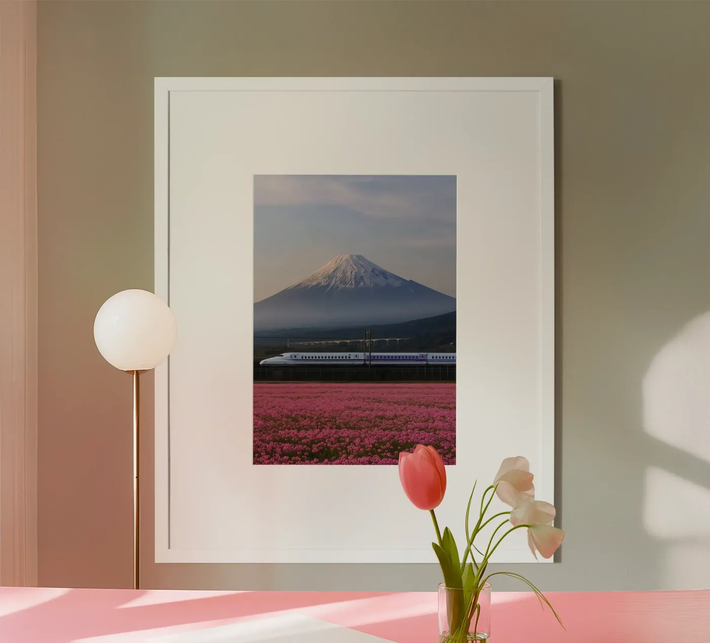 Train and Mountain poster da Robert Hoff