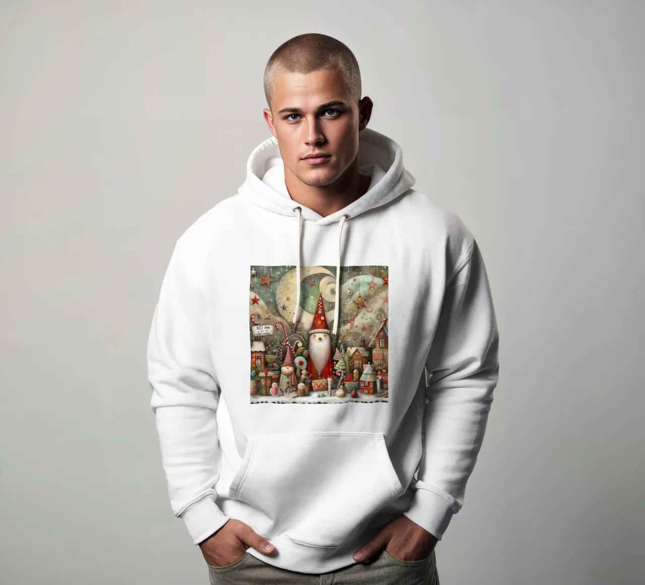 a capricious Santa Claus felpa con cappuccio da ARTVI-SHOP