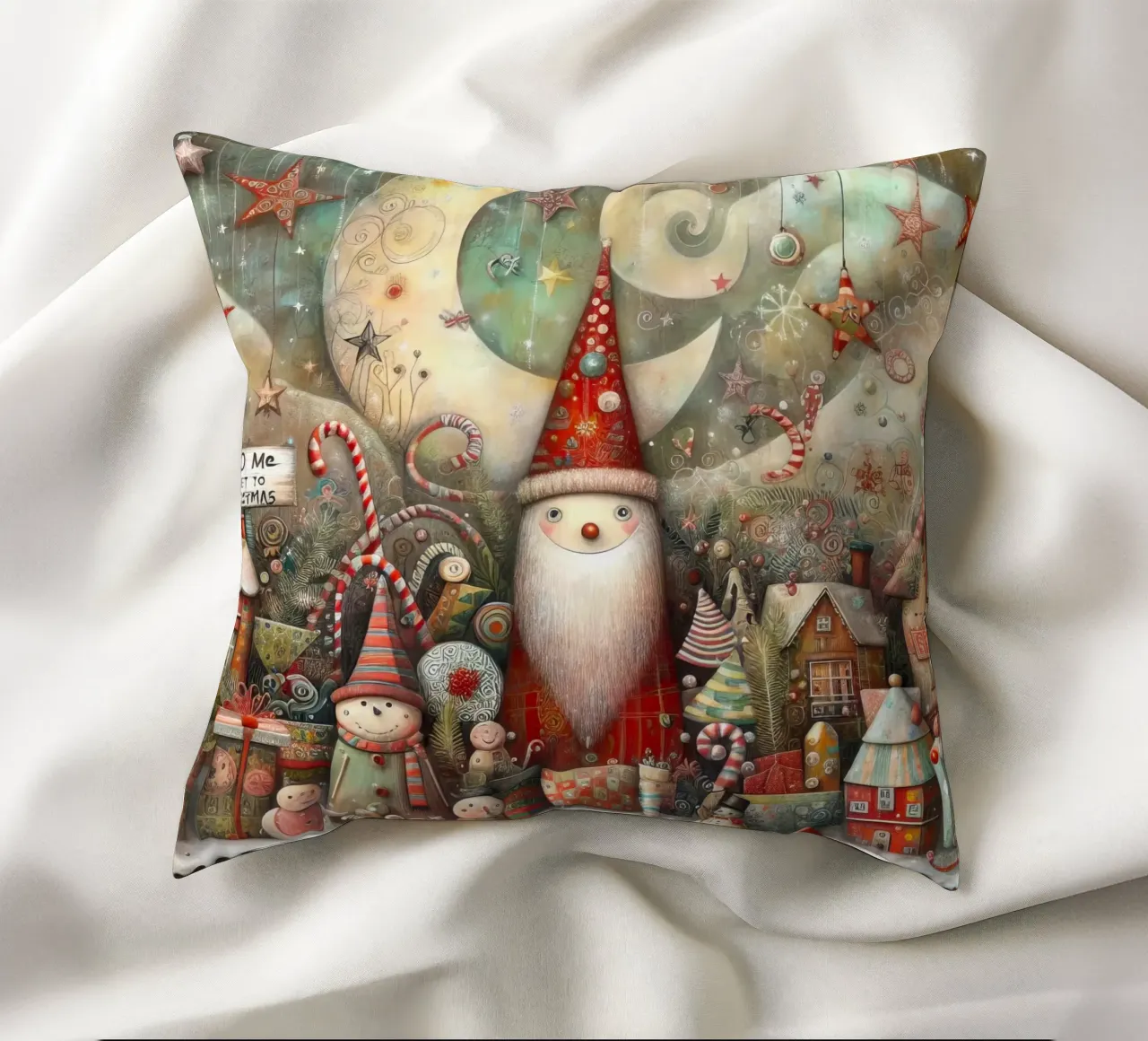a capricious Santa Claus cuscino da ARTVI-SHOP