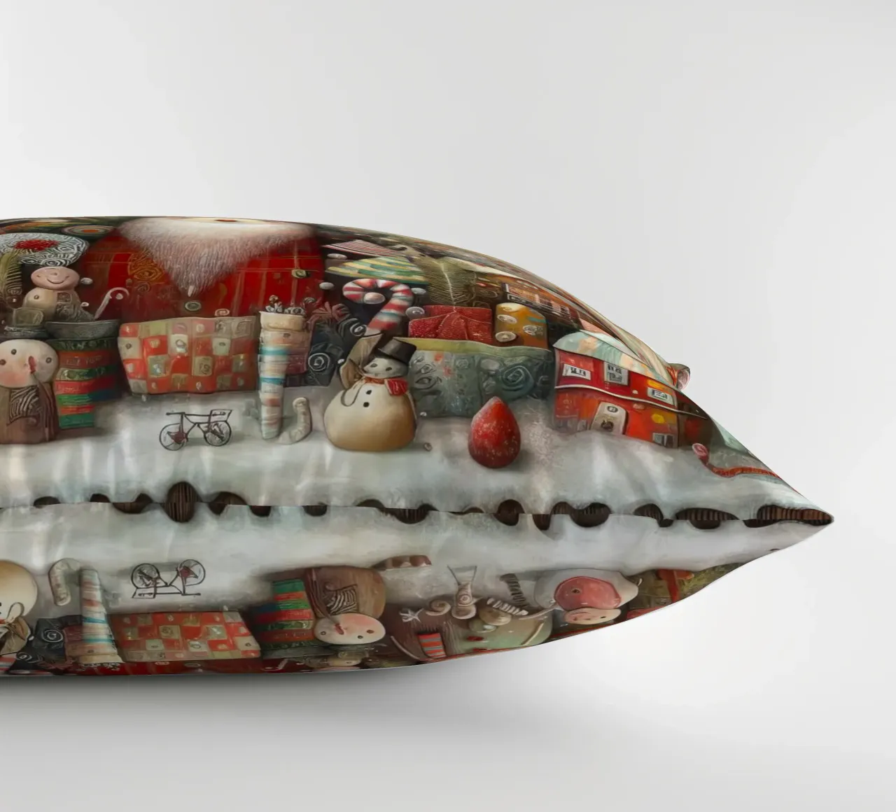 a capricious Santa Claus cuscino da ARTVI-SHOP