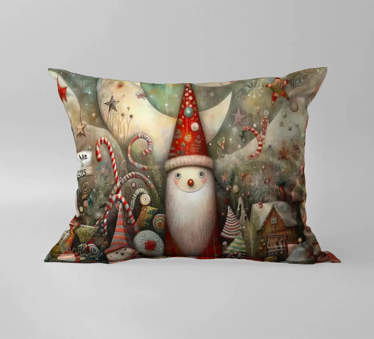 a capricious Santa Claus cuscino da ARTVI-SHOP