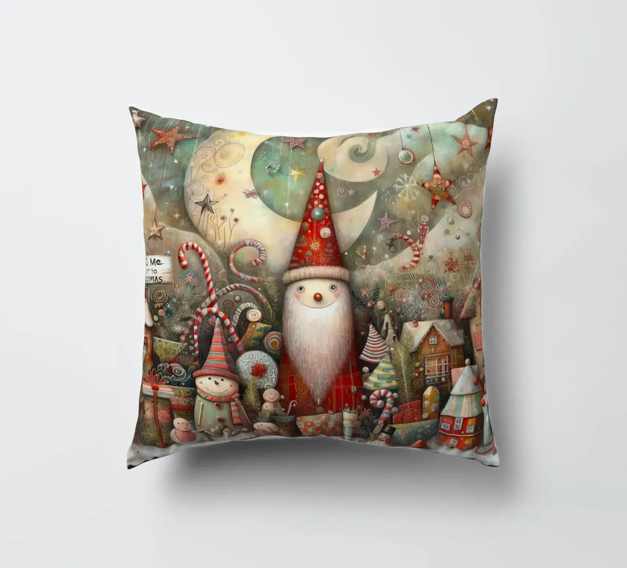 a capricious Santa Claus cuscino da ARTVI-SHOP
