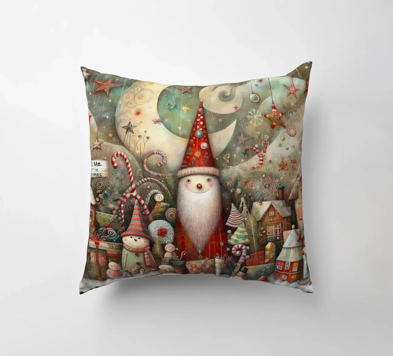 a capricious Santa Claus cuscino da ARTVI-SHOP