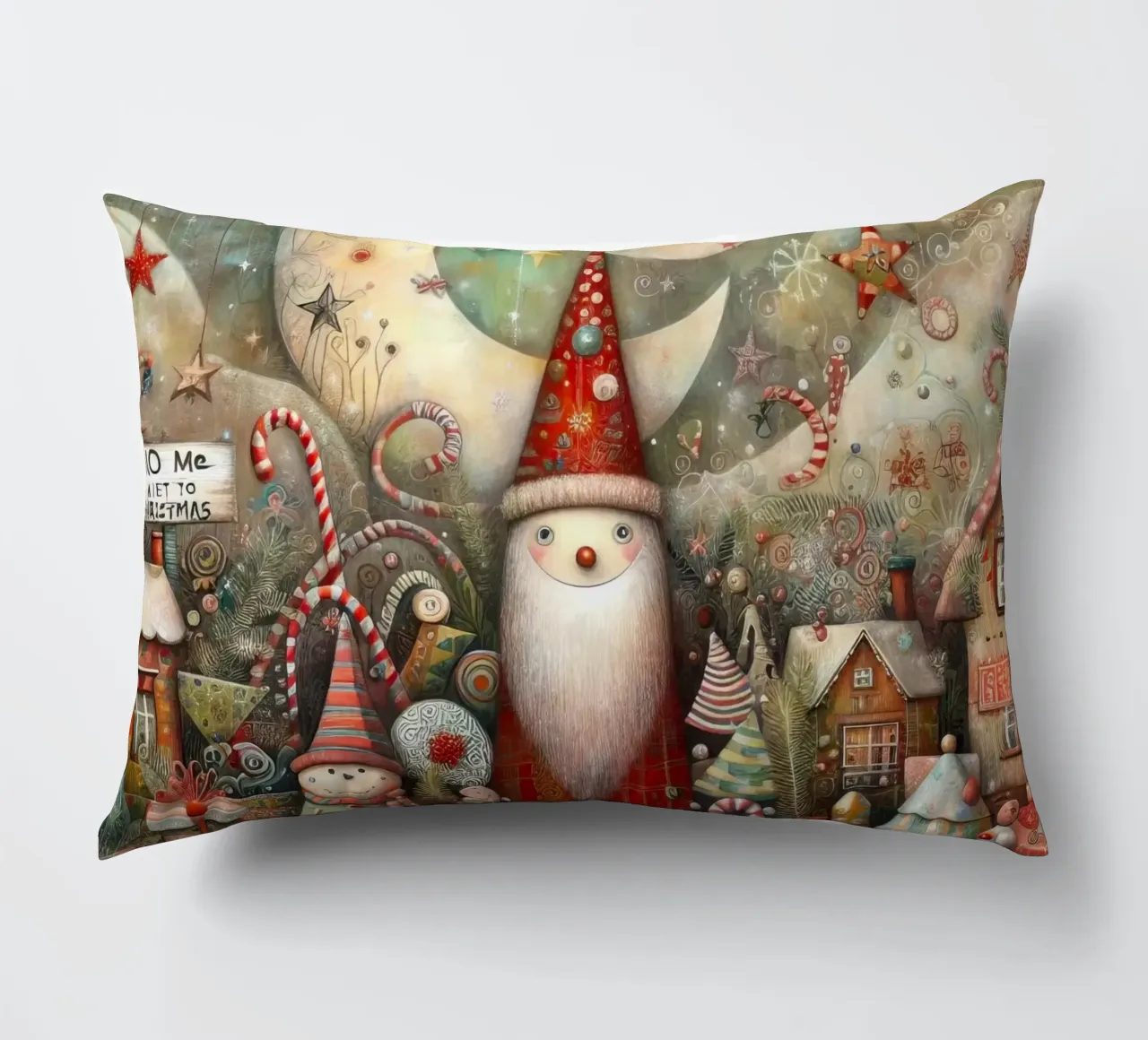 a capricious Santa Claus cuscino da ARTVI-SHOP
