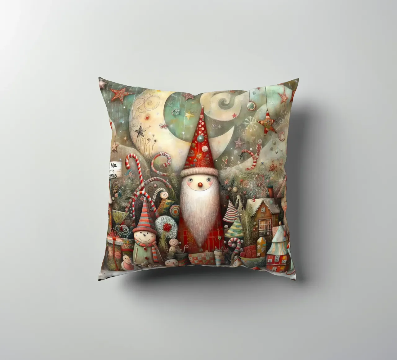 a capricious Santa Claus cuscino da ARTVI-SHOP